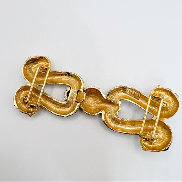 Vintage 1980’s Accessorycraft NYC Silver & Gold Equestrian Belt Buckle - Picture 7 of 8